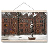 Yale Bulldogs - Snow on the old campus - College Wall Art #Hanging Canvas