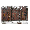 Yale Bulldogs - Snow on the old campus - College Wall Art #Metal