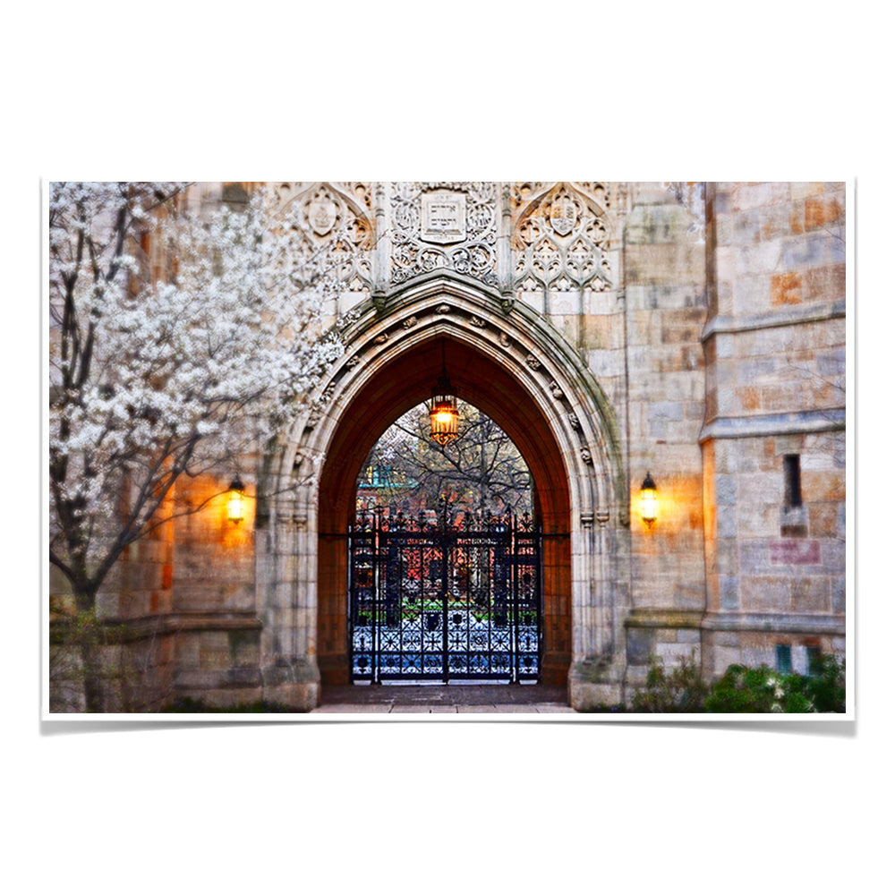 Yale Bulldogs - Harkness Memorial Gate - College Wall Art #Canvas