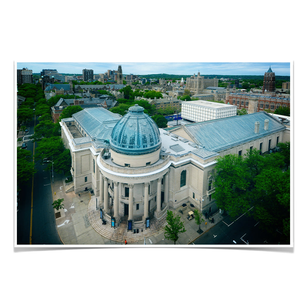 Yale Bulldogs - Woolsey Hall Aerial - College Wall Art #Canvas