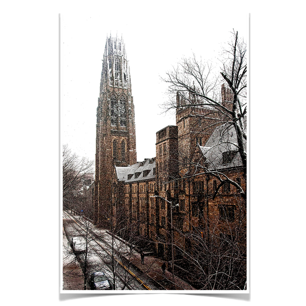Yale Bulldogs - Harkness Winter -College Wall Art #Canvas
