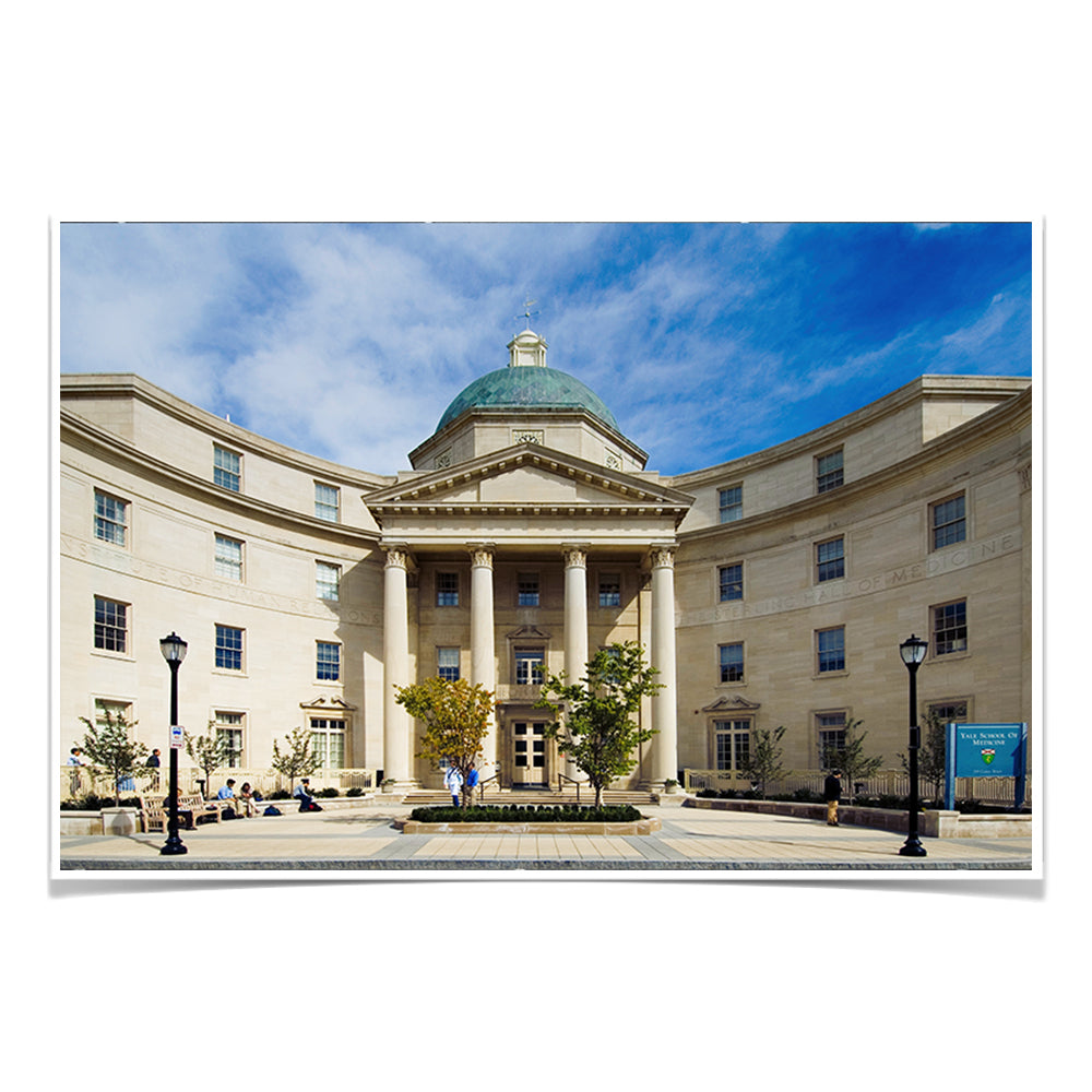 Yale Bulldogs - Sterling Hall of Medicine - College Wall Art #Canvas
