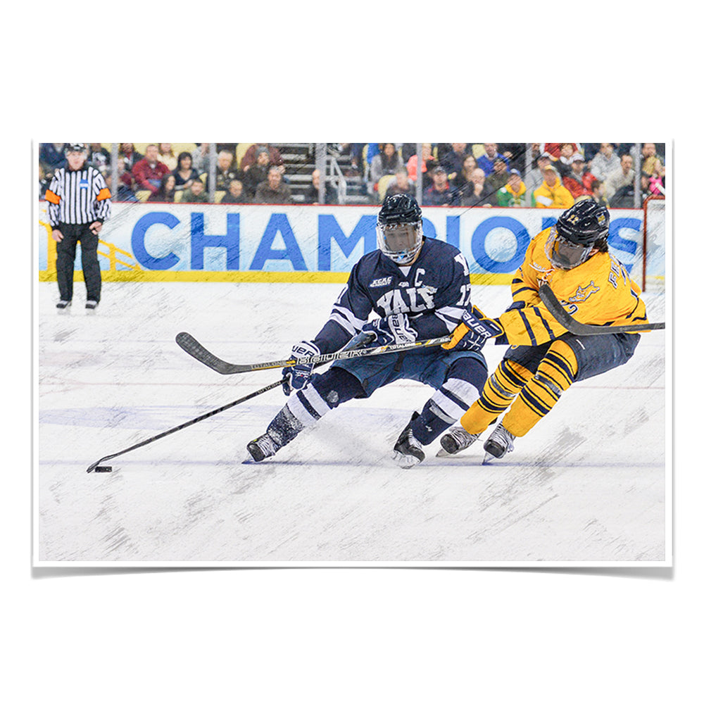 Yale Bulldogs - Mens Hockey - College Wall Art #Canvas