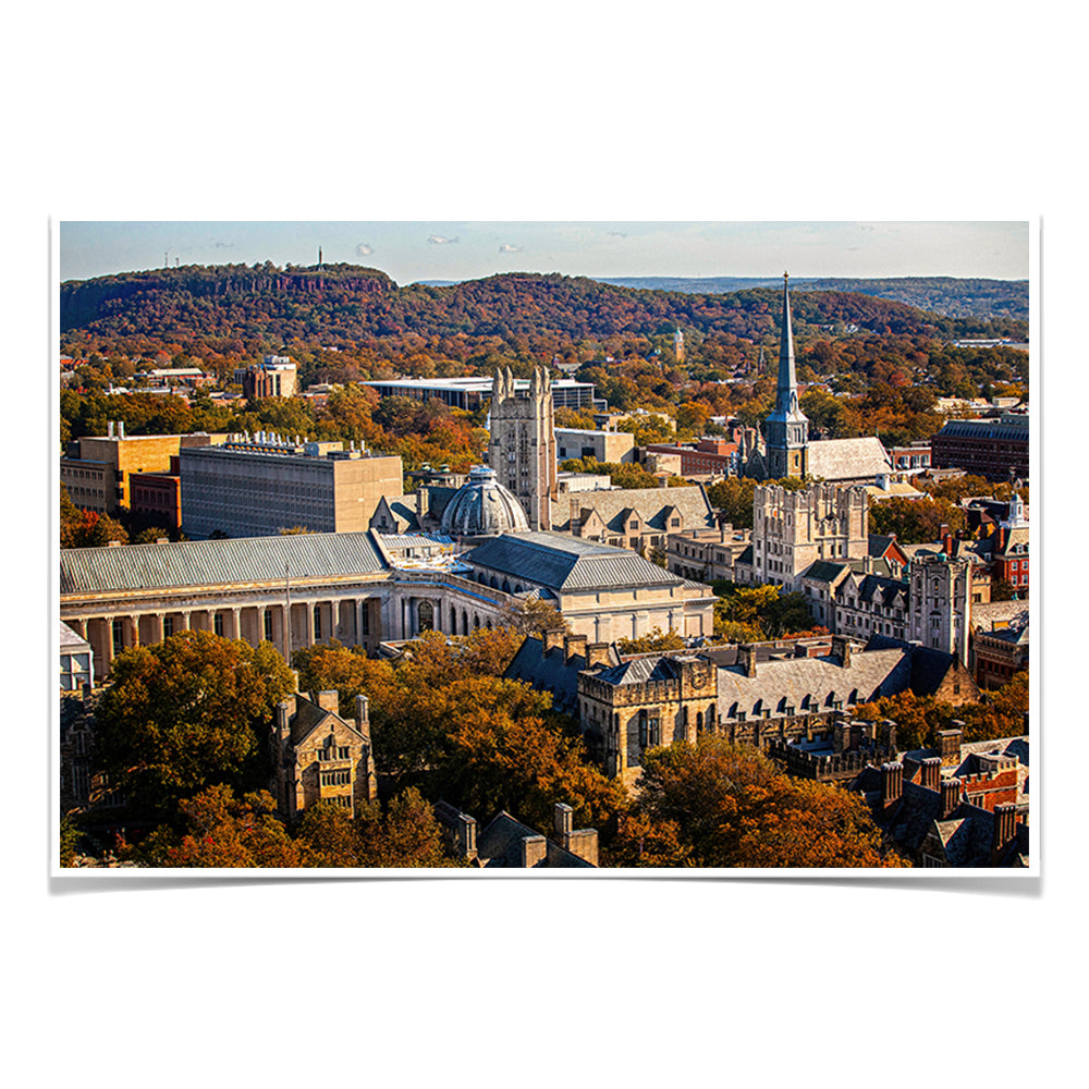 Yale Bulldogs - Yale Autumn Aerial #Canvas