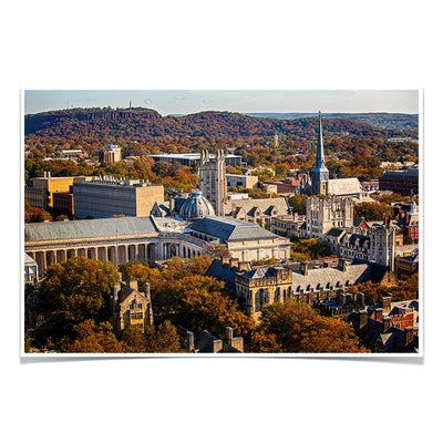 Yale Bulldogs - Yale Autumn Aerial #Poster