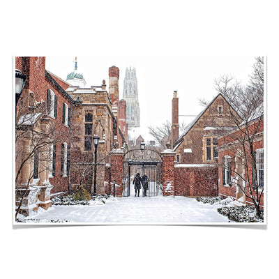 Yale Bulldogs - Snowy Pierson College Gate #Poster