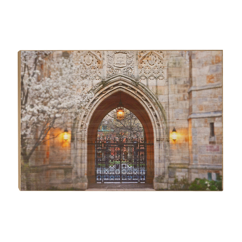 Yale Bulldogs - Harkness Memorial Gate - College Wall Art #Canvas
