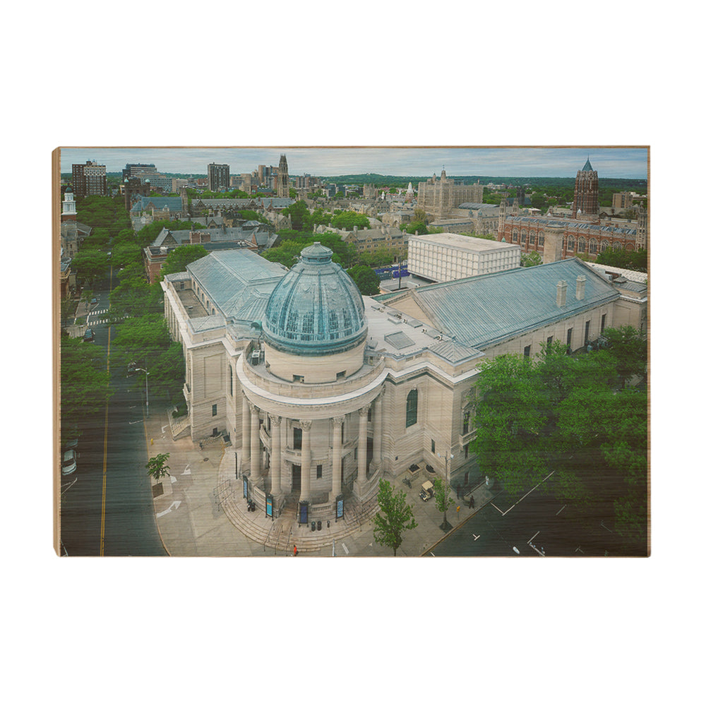Yale Bulldogs - Woolsey Hall Aerial - College Wall Art #Canvas