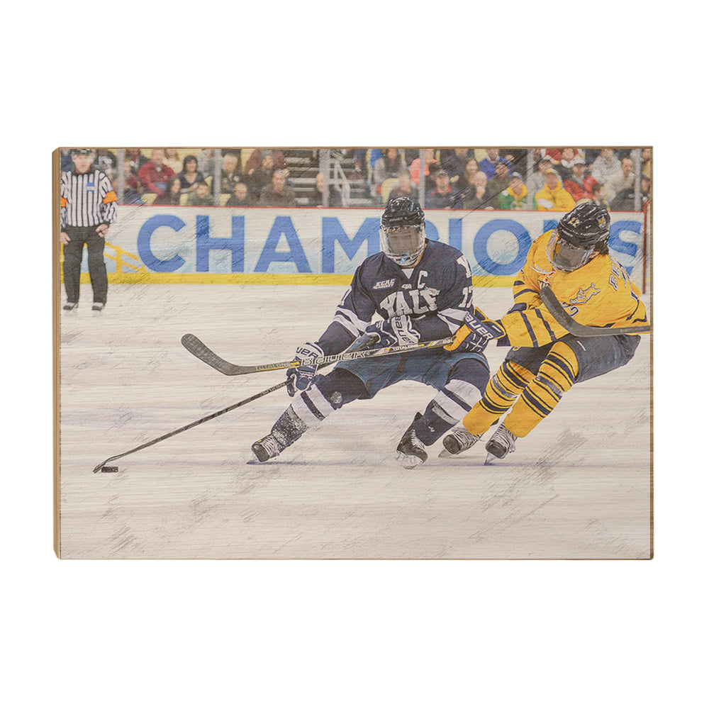 Yale Bulldogs - Mens Hockey - College Wall Art #Canvas