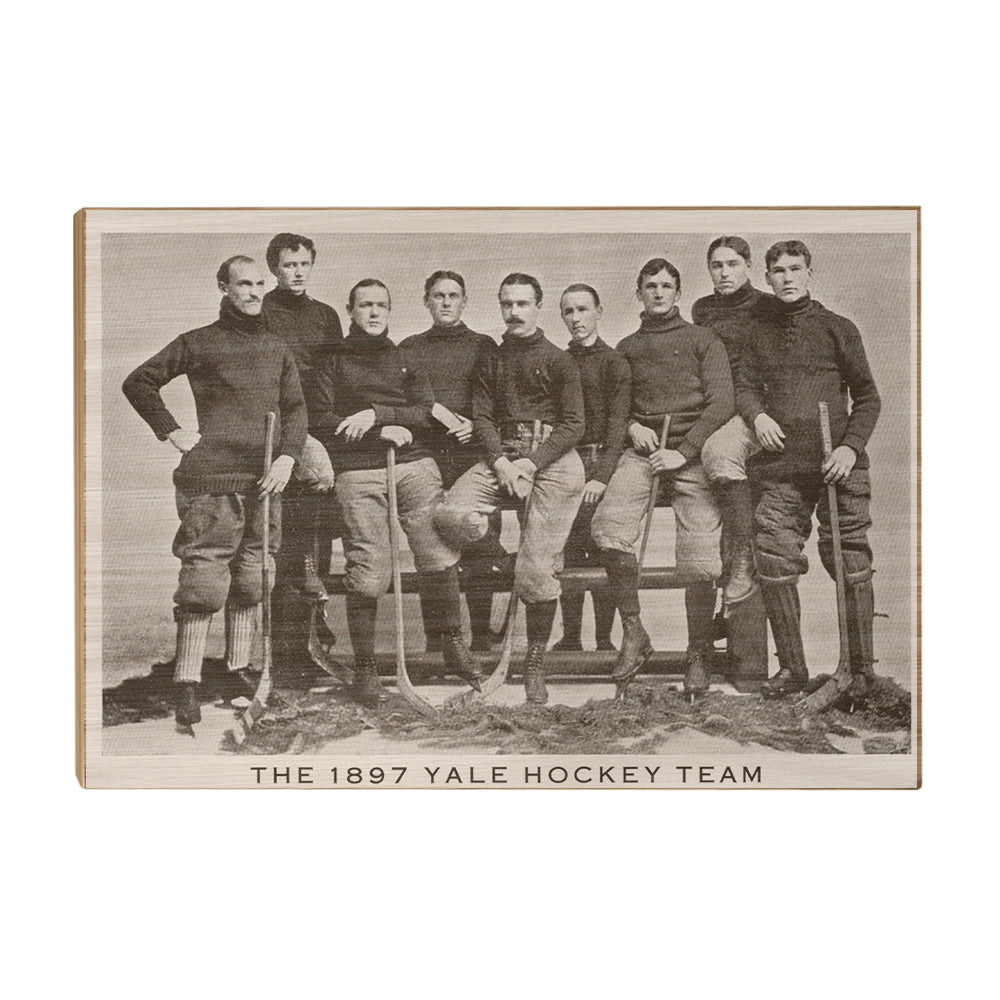 Yale Bulldogs - Vintage 1897 Yale Hockey -College Wall Art #Canvas