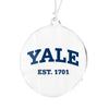 Yale Bulldogs - Yale Established 1701 Bag Tag & Ornament